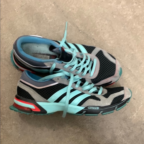 Adidas Black and Blue marathon 10 Sneakers with Supportive Sole - Picture 1 of 7